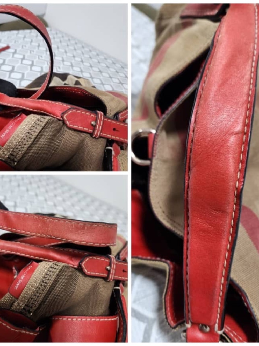 Authentic Burberry Exploded Check Ashby Medium Shoulder Bag Multicolor - Picture 8 of 14